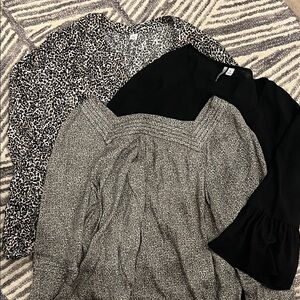 Lot of 3 Blouses/Tops - Elle, Lauren Conrad, Old Navy